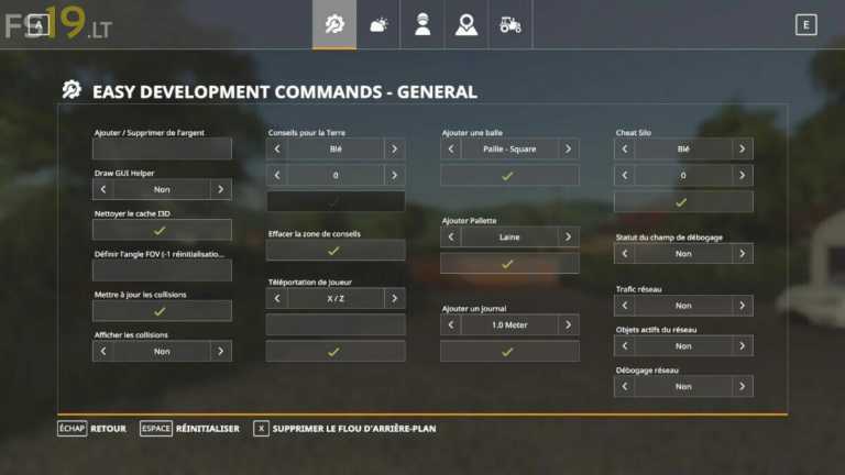 French Easy Development Controls 2 v 1.0 – FS19 mods / Farming Simulator 19 mods