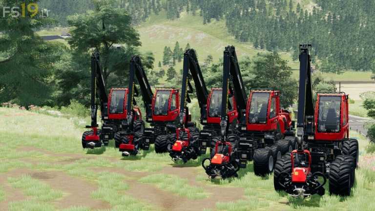 Komatsu Logging Harvesters Pack v 1.0 – FS19 mods / Farming Simulator 19 mods