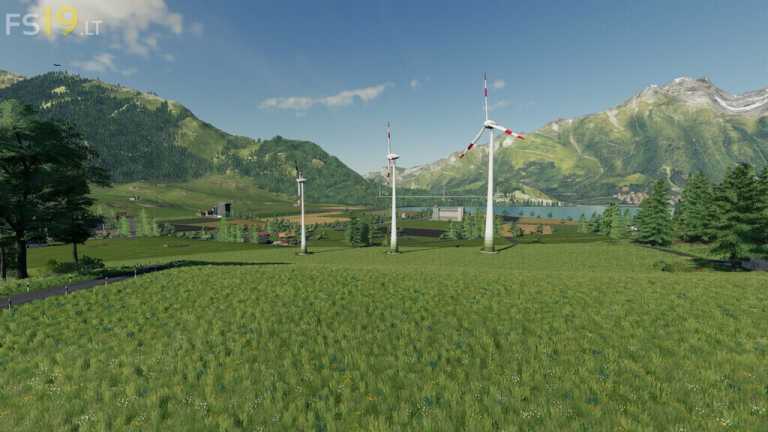 Placeable Wind Turbines v 1.3 – FS19 mods / Farming Simulator 19 mods