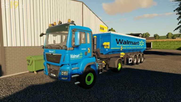 Walmart Edition MAN TGS & Trailers v 1.0 – FS19 mods / Farming Simulator 19 mods