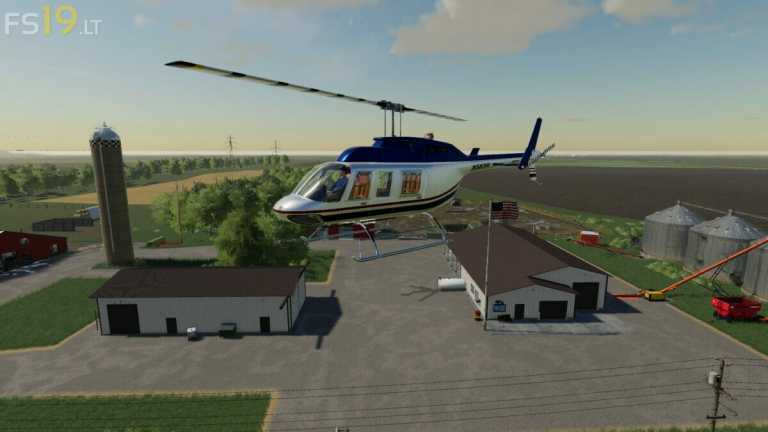 Bell 206L v 1.0 – FS19 mods / Farming Simulator 19 mods
