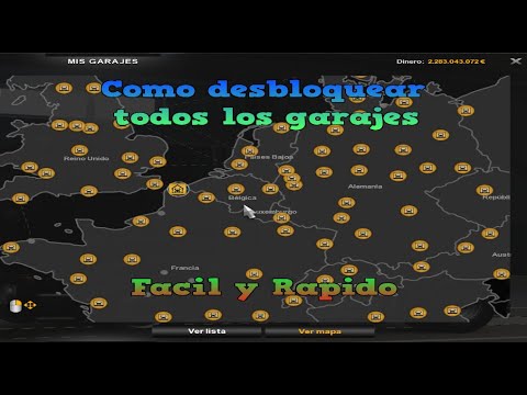 Como obtener todos los garajes desbloqueados en Euro Truck Simulator 2 (Fácil y Rápido)