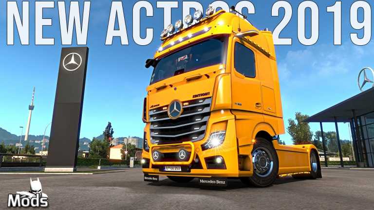 ETS2 1.39 Mercedes Benz New Actros 2019 by Actros 5 Crew v1.5 | Euro Truck Simulator 2 Mods