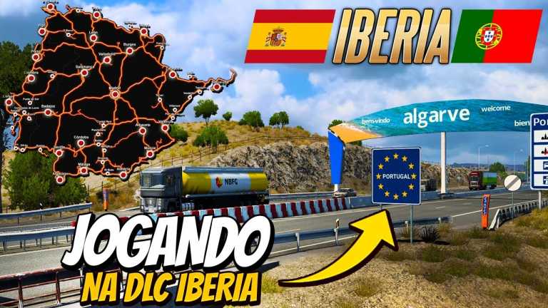 GAMEPLAY – DLC IBERIA – PRIMEIRA VIAGEM EM PORTUGAL – EURO TRUCK SIMULATOR 2 (PC/G29/2K/60FPS)