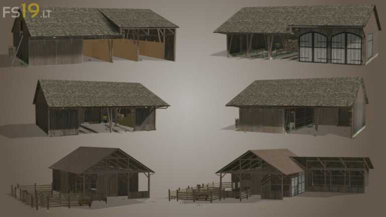 Placeable Barn Pack v 2.0 – FS19 mods / Farming Simulator 19 mods