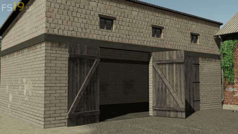 Polish Brick Garage & House v 1.1 – FS19 mods / Farming Simulator 19 mods