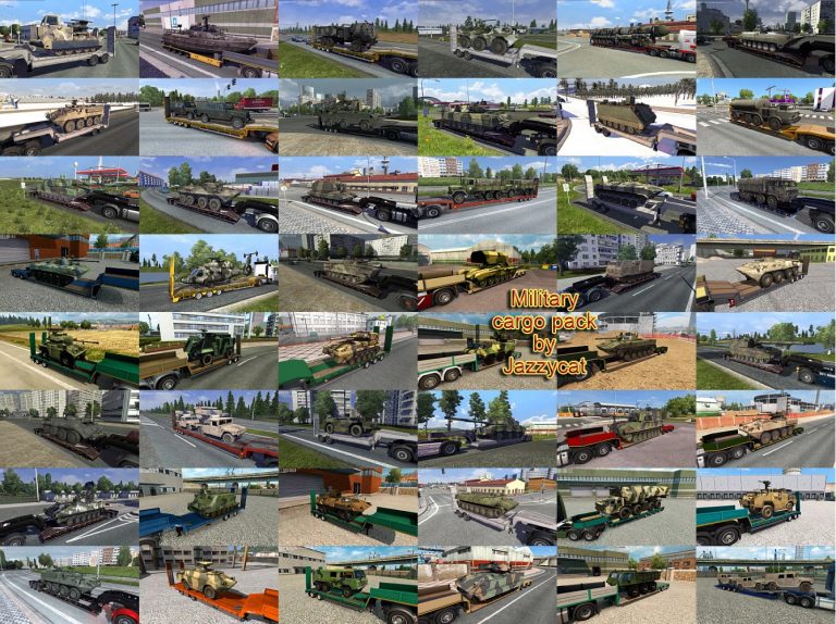Military Cargo Pack by Jazzycat v5.2 ETS2