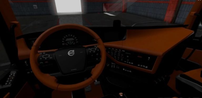 Volvo FH 2012 Black – Brown Interior 1.41.x ETS2