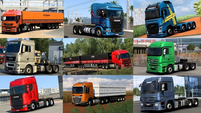 Pack with more than 10 BR style trucks 1.43 ETS2