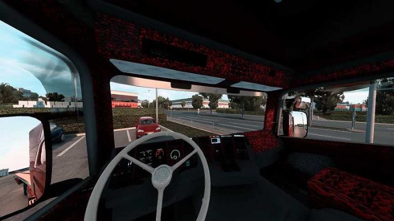 Scania RJL 4s Topline Interior Red Plusch Danish reworked v2.0 ETS2
