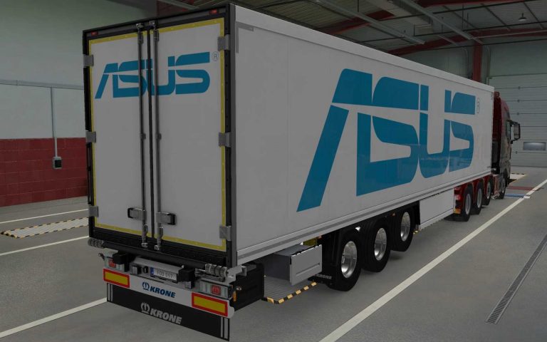 SKIN SCS TRAILER KRONE COOL LINER ASUS 1.0 1.43 ETS2