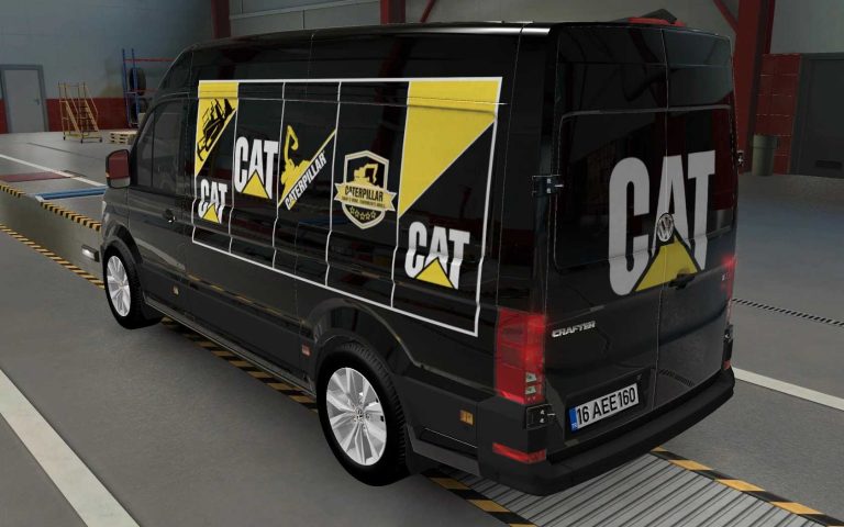 SKIN VOLKSWAGEN CRAFTER ETS2 AND ATS CATERPILLAR 1.43 ETS2