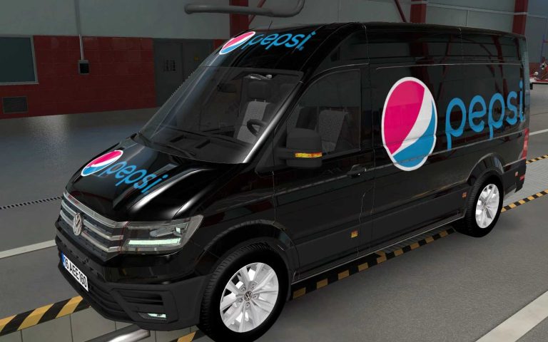 SKIN VOLKSWAGEN CRAFTER ETS2 AND ATS PEPSI 1.0 1.43 ETS2