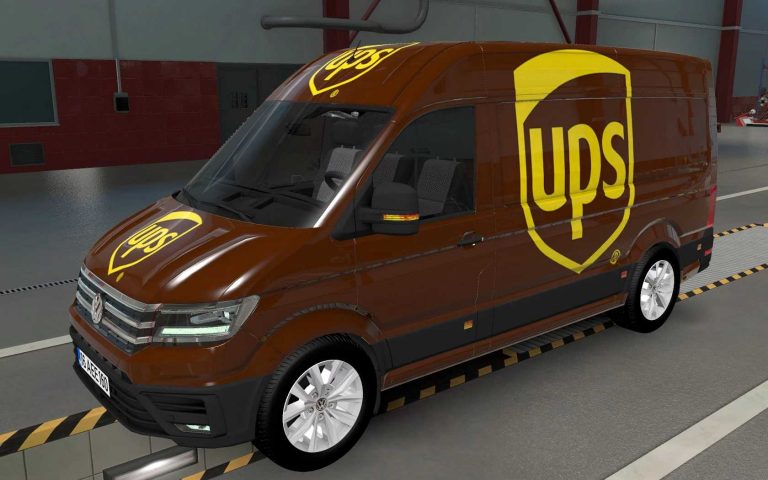 SKIN VOLKSWAGEN CRAFTER ETS2 AND ATS UPS 1.43 ETS2