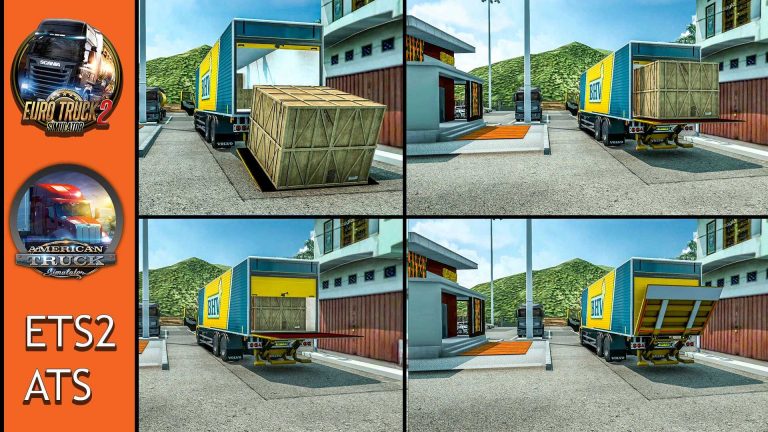 Volvo FM Delivery Truck Mod With Load Animation – ETS2 and ATS 1.43