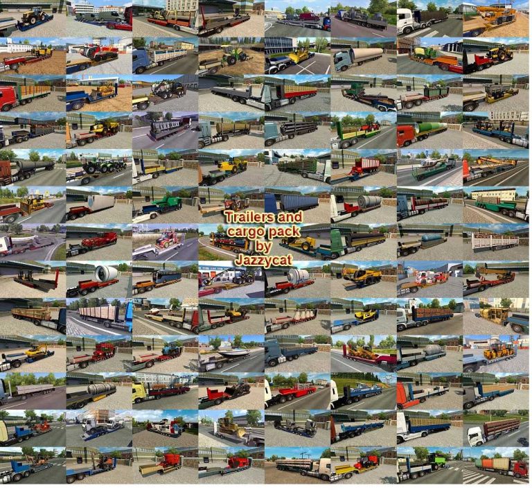Trailers and Cargo Pack by Jazzycat v10.4 ETS2