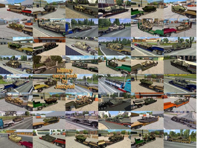 Military Cargo Pack by Jazzycat v6.0 ETS2