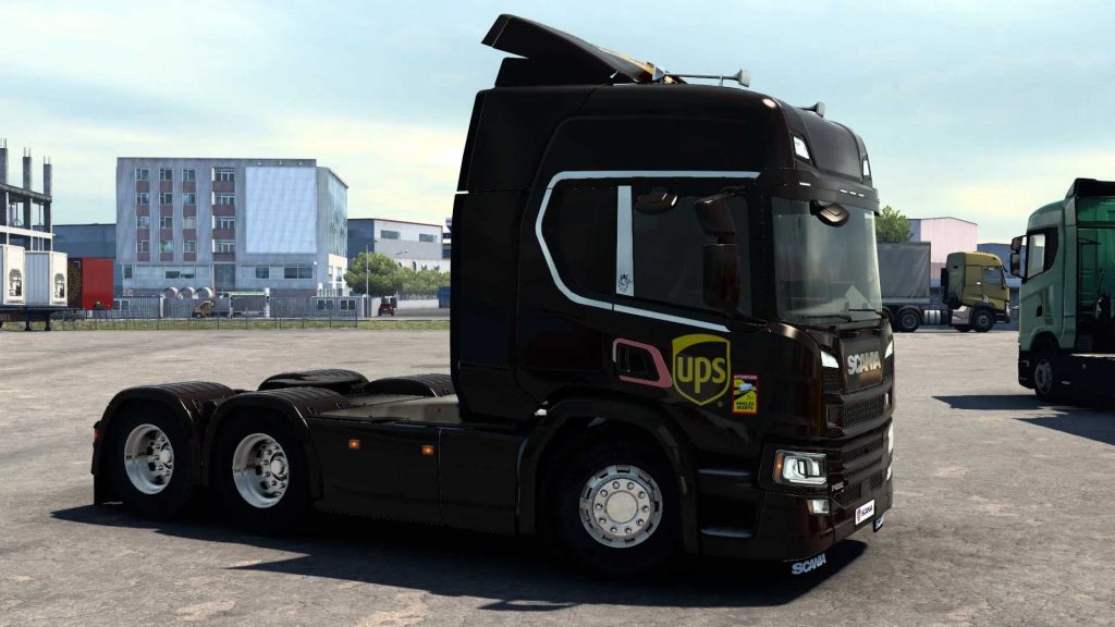 SKIN SCANIA P 2016 EUGENE UPS 1.0 1.40 1.46 ETS2 | Euro Truck Simulator ...