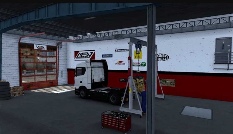 Garage for ASV Logistica Version 1.0 for ETS2