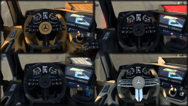 Mercedes-Benz Actros MP4 Interior Pack Version 1.5 for ETS2