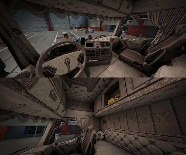 Renault Range T Evo v1.4 Add-On Convoy Interior for ETS2