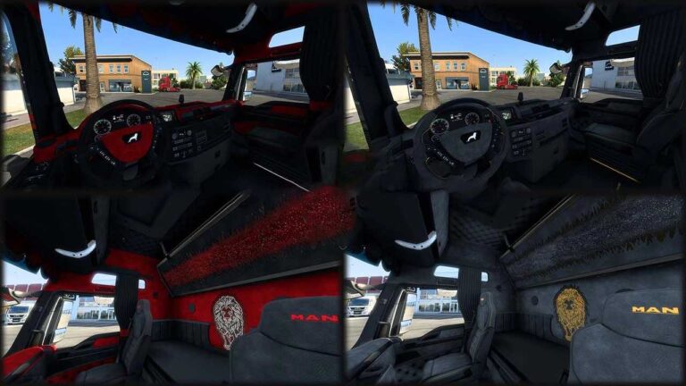 MAN TGX E6 Interior Pack v1.4 for ETS2 (Version 1.53)