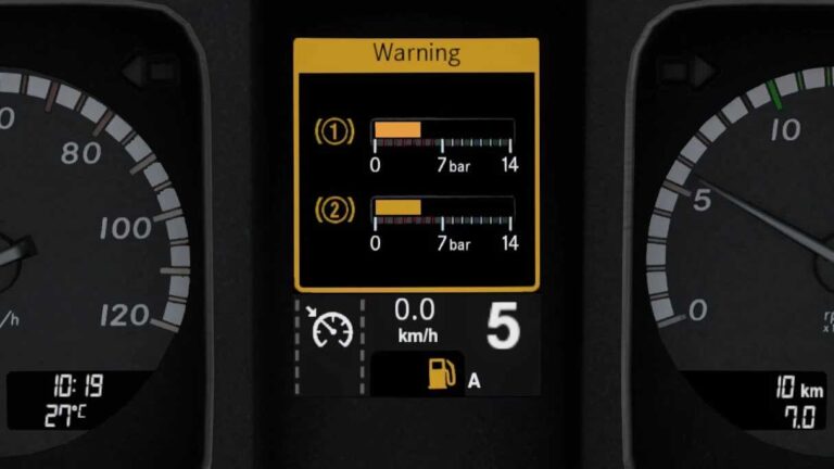 Realistic Mercedes Actros MP4 Dashboard for ETS2 1.55