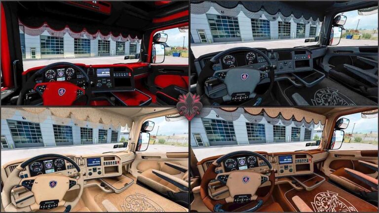 Scania RJL Interior Pack for ETS2 Version 1.56