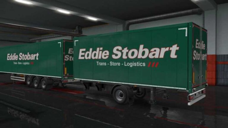 Eddie Stobart Green Trailer Pack for ETS2 1.57