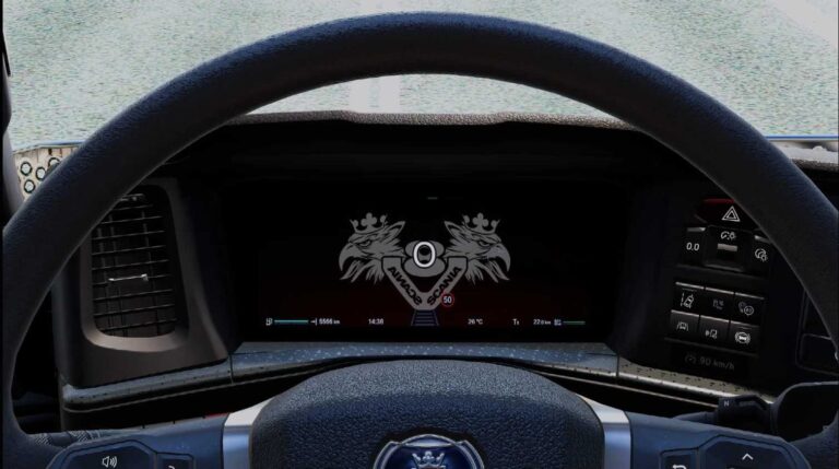 Scania V8 Counter 2025 v1.0 for ETS2 Version 1.57x