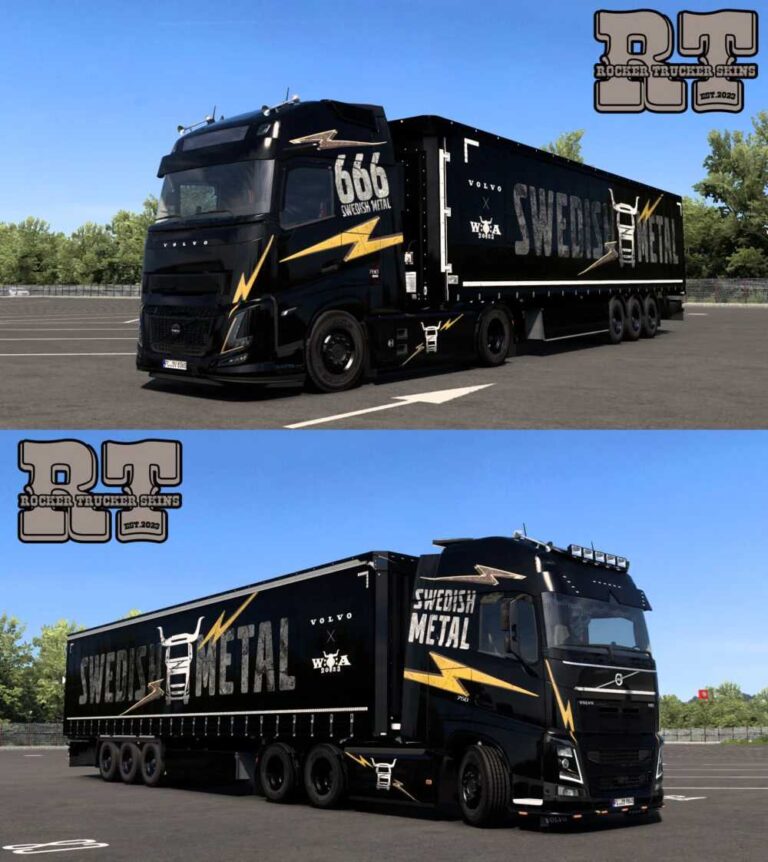 Volvo Swedish Metal Edition Skin Pack v1.0 for ETS2