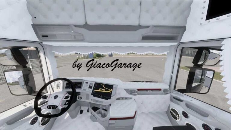 Scania S Padre Pio Italian Style White Interior v1.0 ETS2