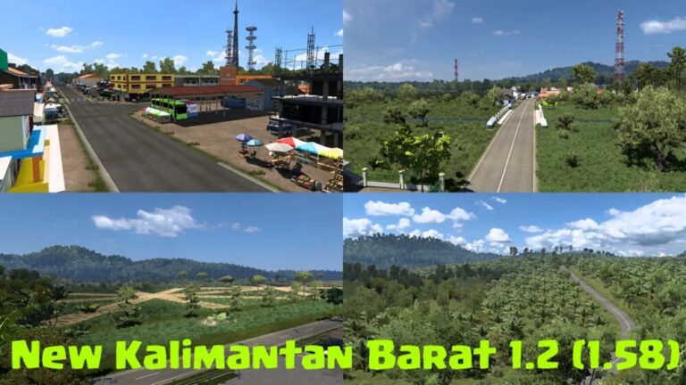 New West Kalimantan Map v1.2 (1.58) ETS2