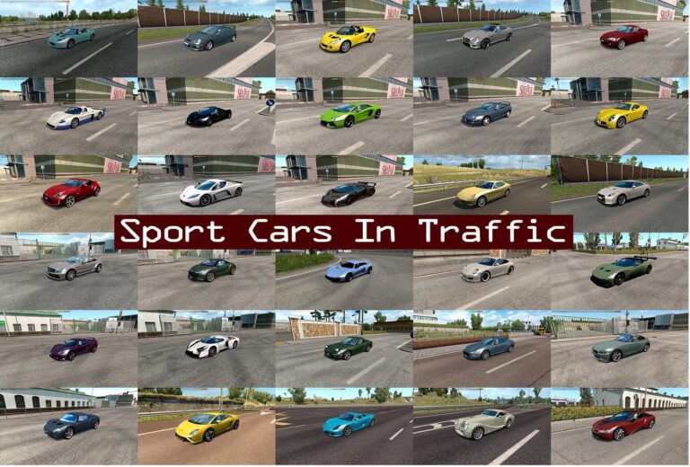 Sport Cars Traffic Pack by TrafficManiac v12.7.13 ETS2