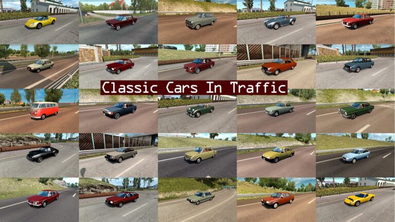 Classic Cars Traffic Pack by TrafficManiac v11.6.12 ETS2