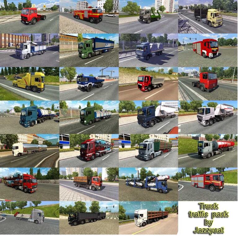 Truck Traffic Pack by Jazzycat v9.1.17 ETS2