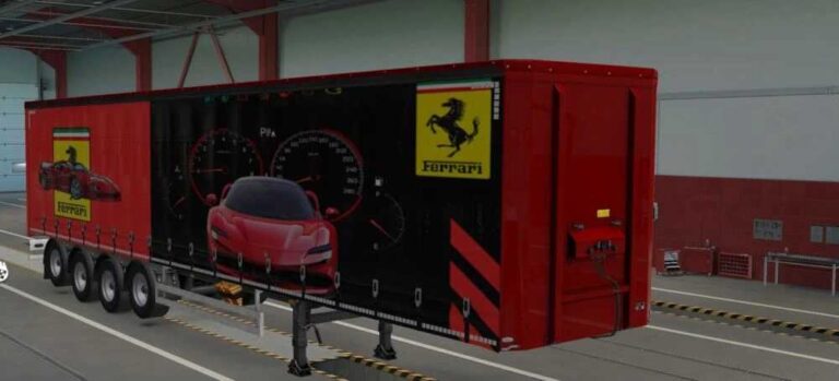 Ferrari Trailer Skin v1.0 ETS2
