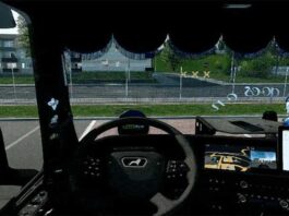 Animated Steering Wheel 1.58 update ETS2