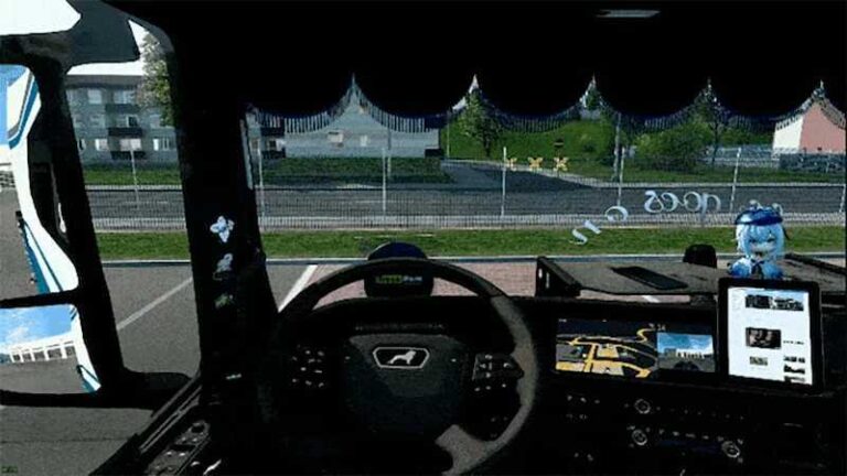 Animated Steering Wheel 1.58 update ETS2